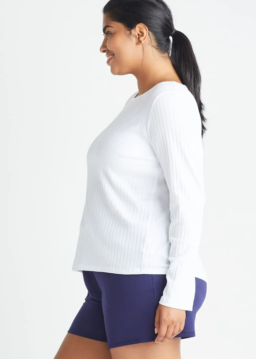 Long Sleeve Tee - Cotton Rib