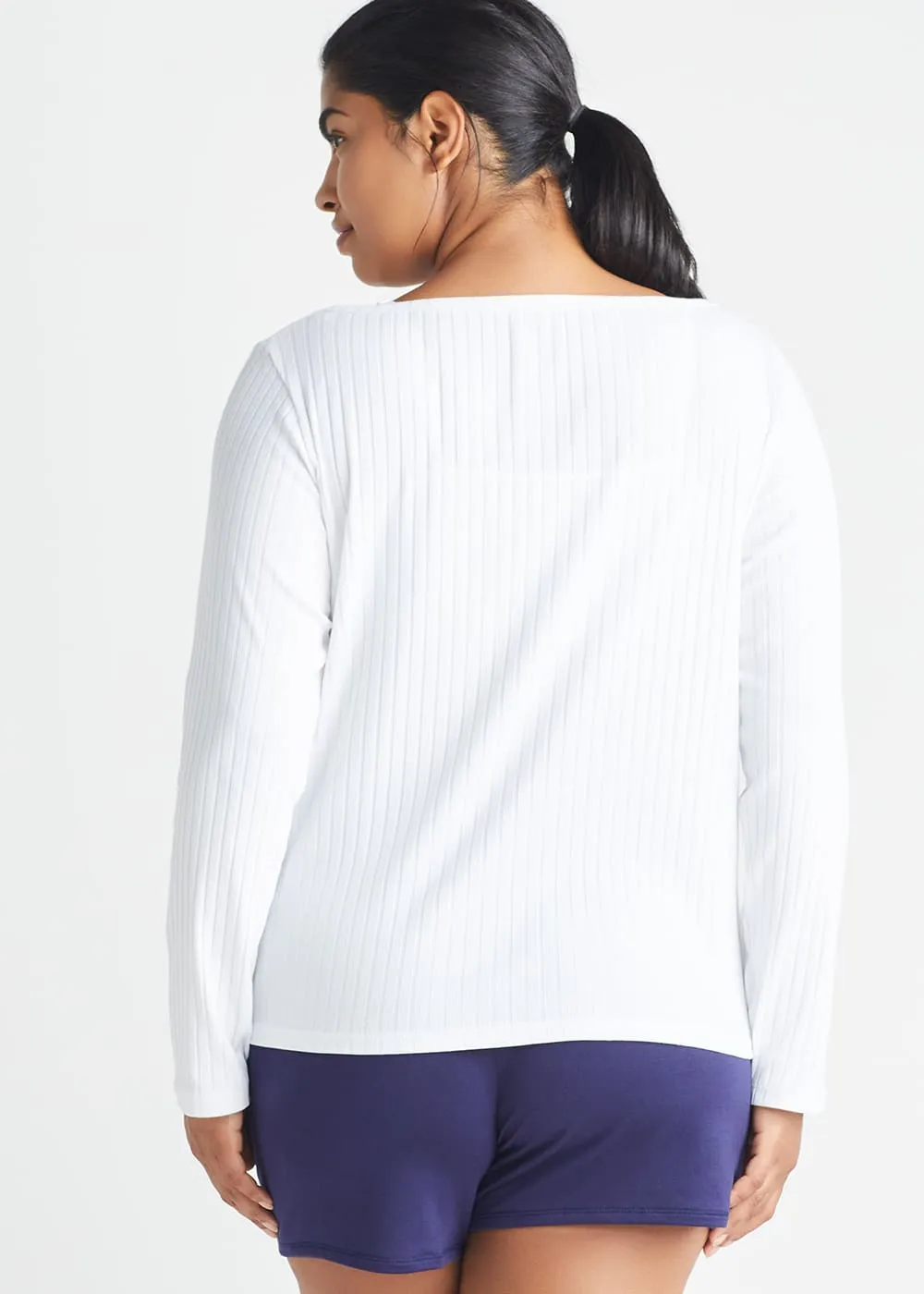 Long Sleeve Tee - Cotton Rib