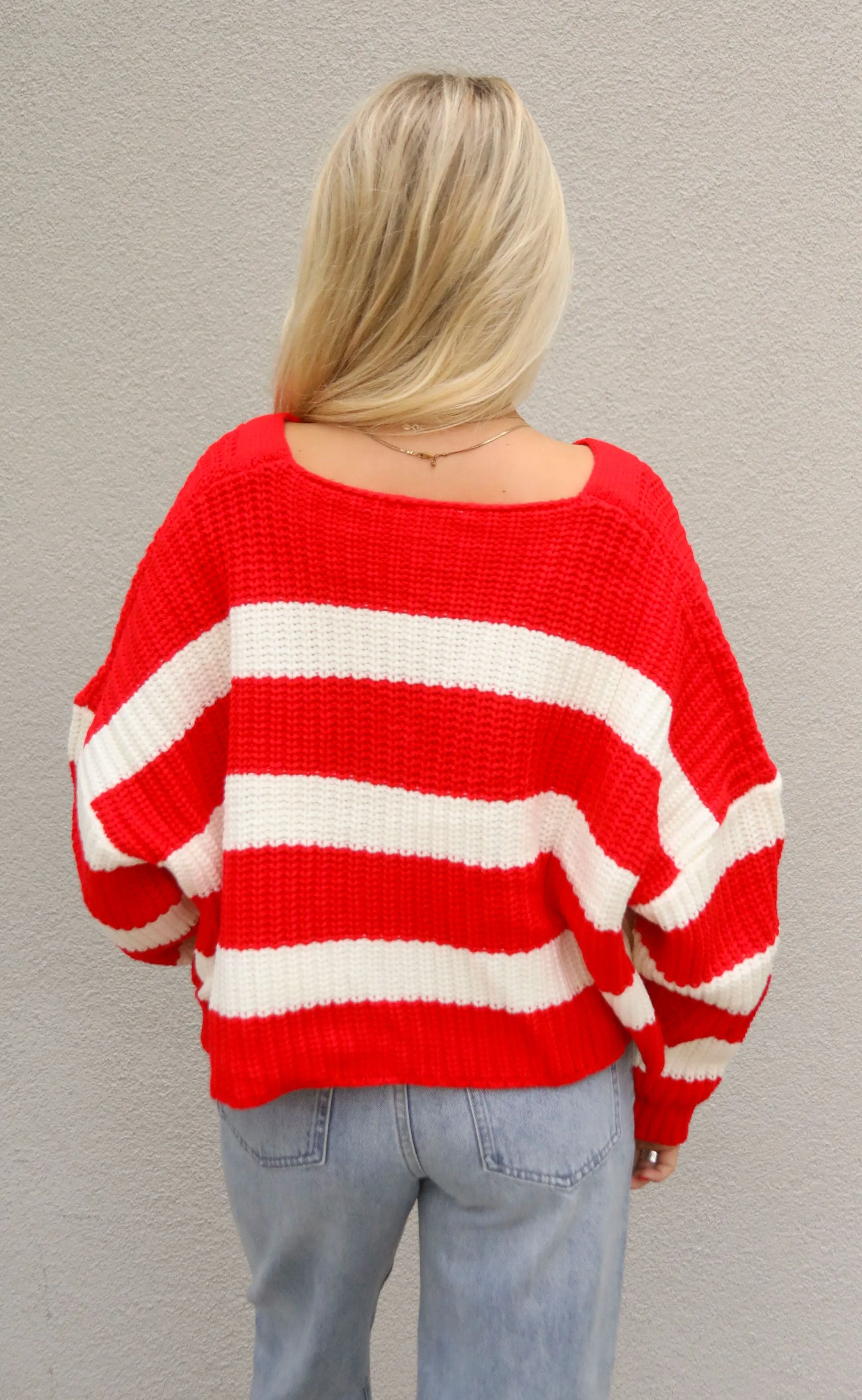 make a deal cardigan - red