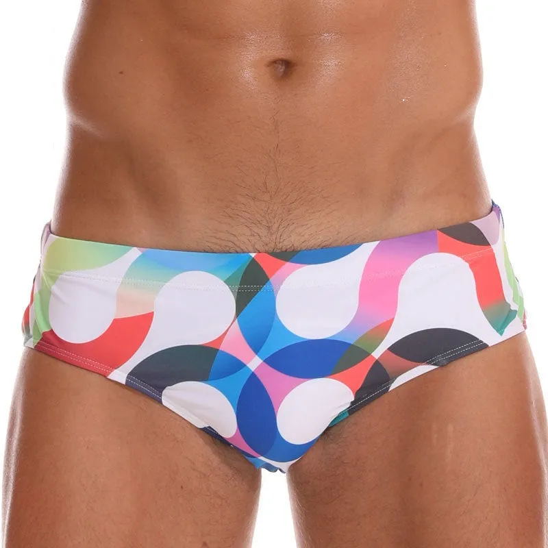 Men's Cartoon Swim Briefs (Three Pieces) (Quick Drying, Super Elastic)