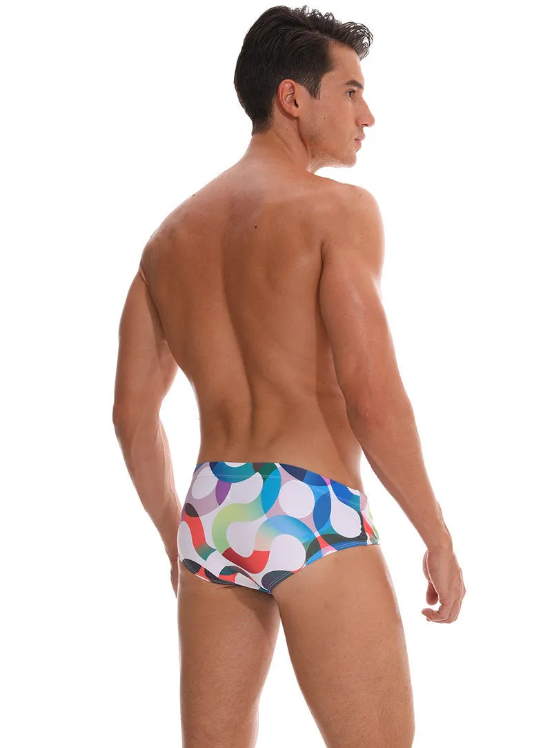 Men's Cartoon Swim Briefs (Three Pieces) (Quick Drying, Super Elastic)