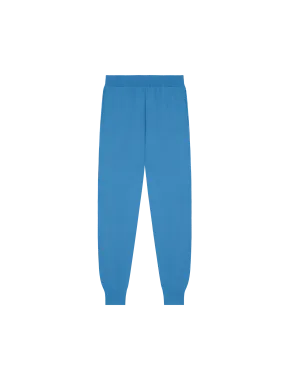 Mens DNA Knitted Track Pants—geyser blue