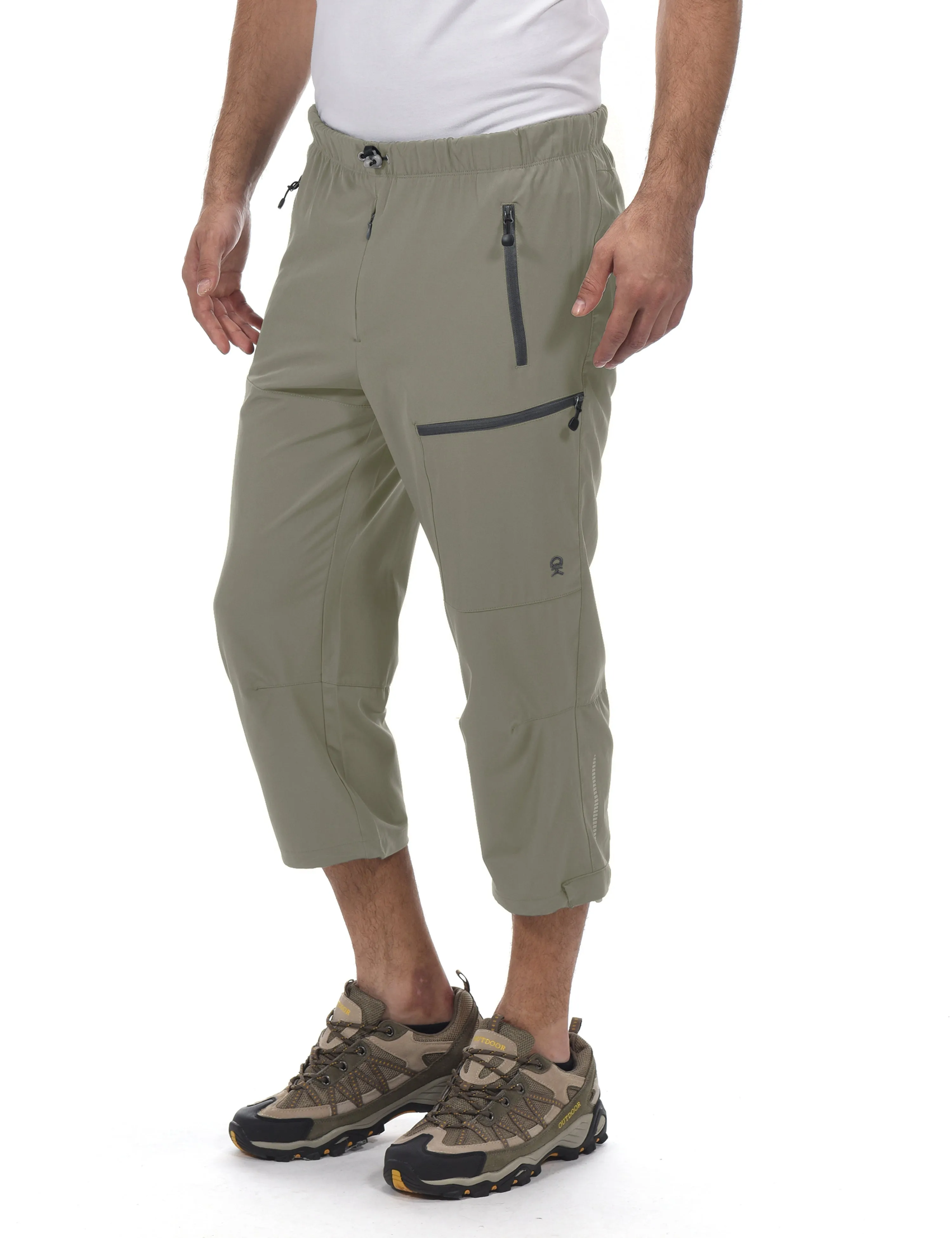 Men's Quick Dry 3/4 Capri Lightweight Hiking Pants