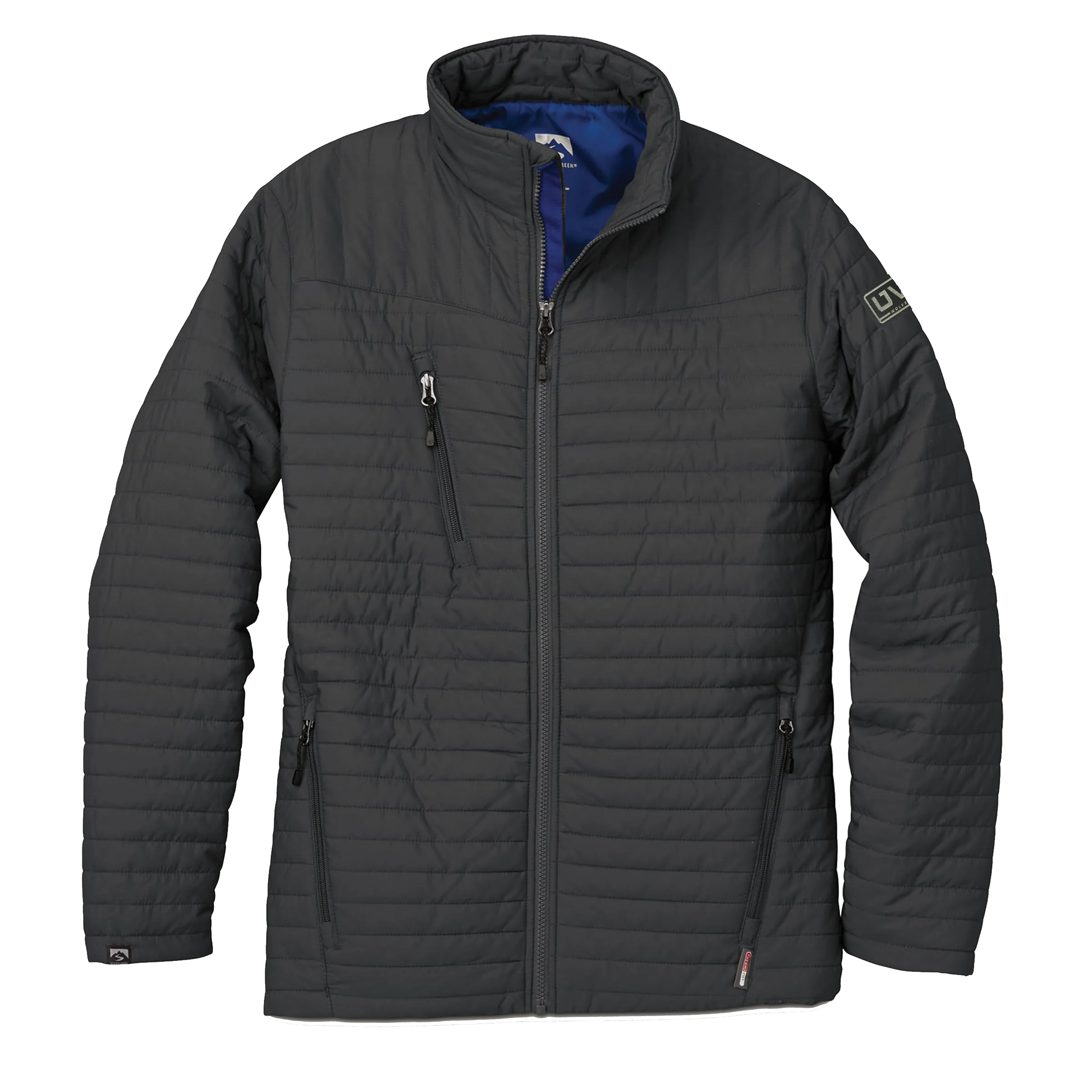 MEN’S STORM CREEK ECO-INSULATED QUILTED JACKET- Pleather Mono Patch