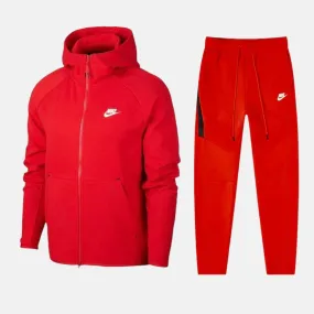 Nike Tech Fleece Set - University Red (2nd Gen - Old Season)