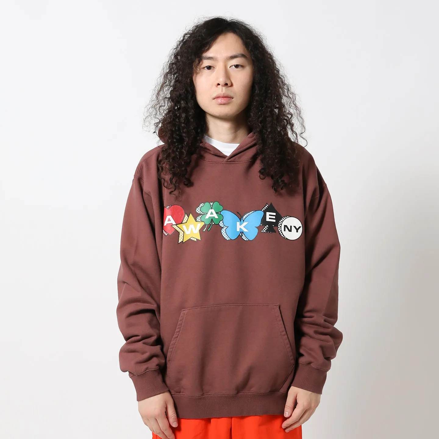 PRINTED CHARM LOGO HOODIE