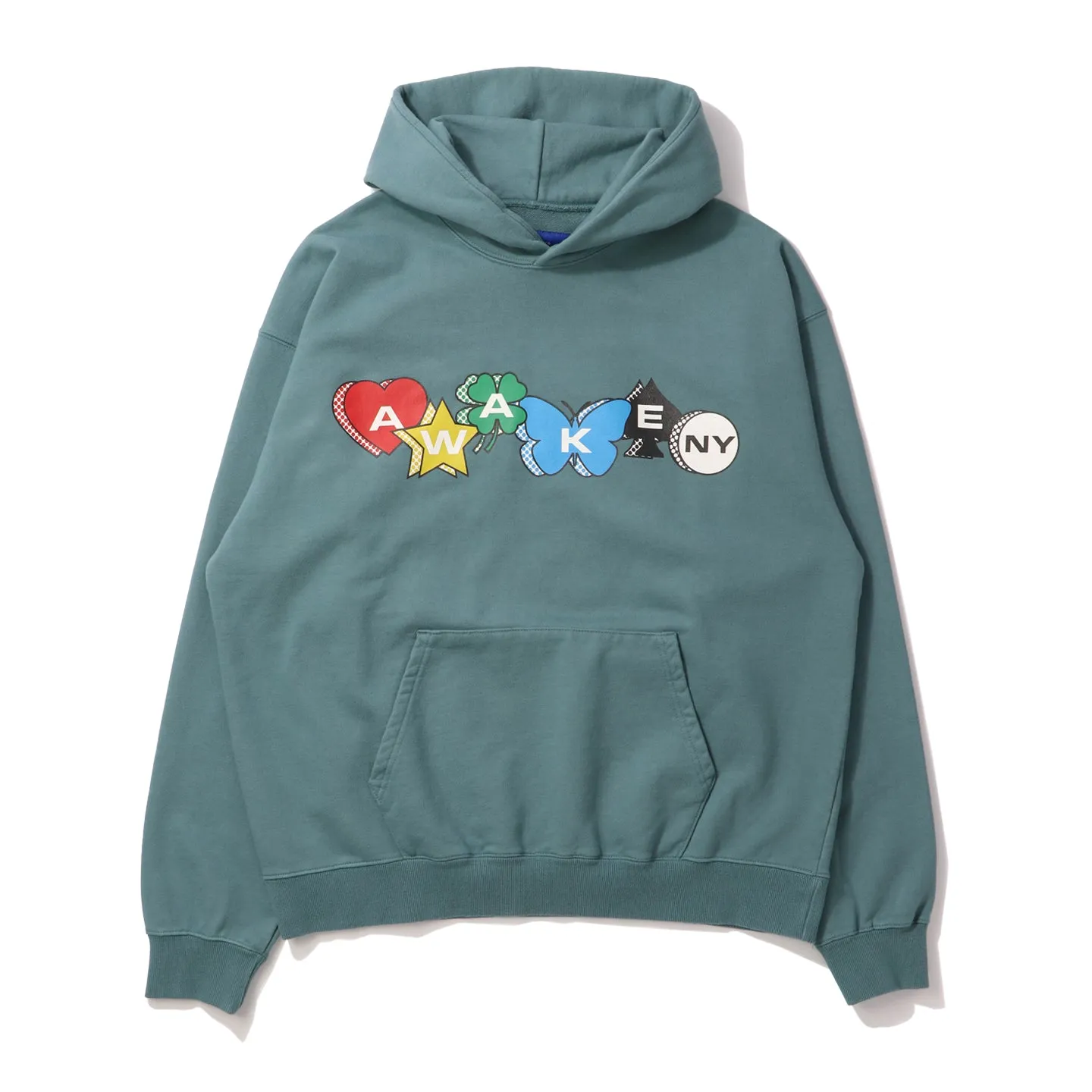 PRINTED CHARM LOGO HOODIE