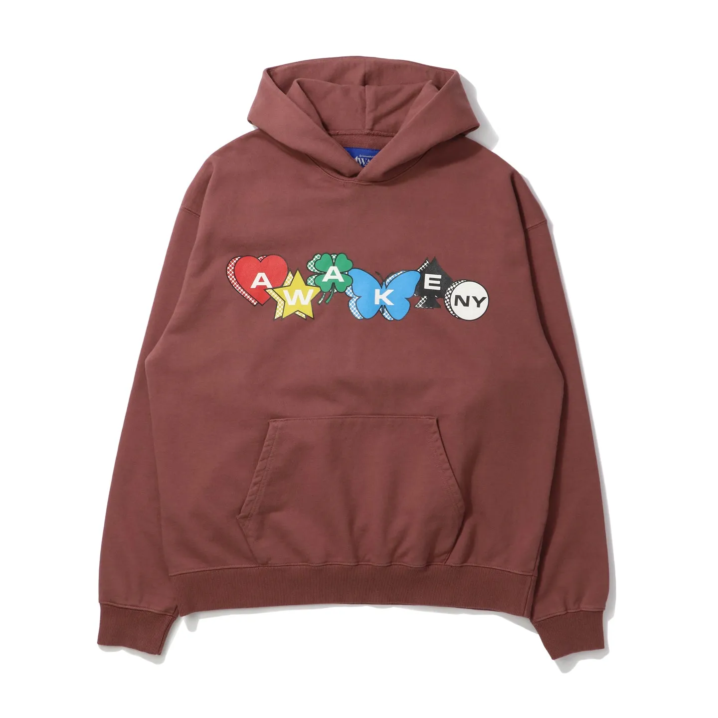 PRINTED CHARM LOGO HOODIE