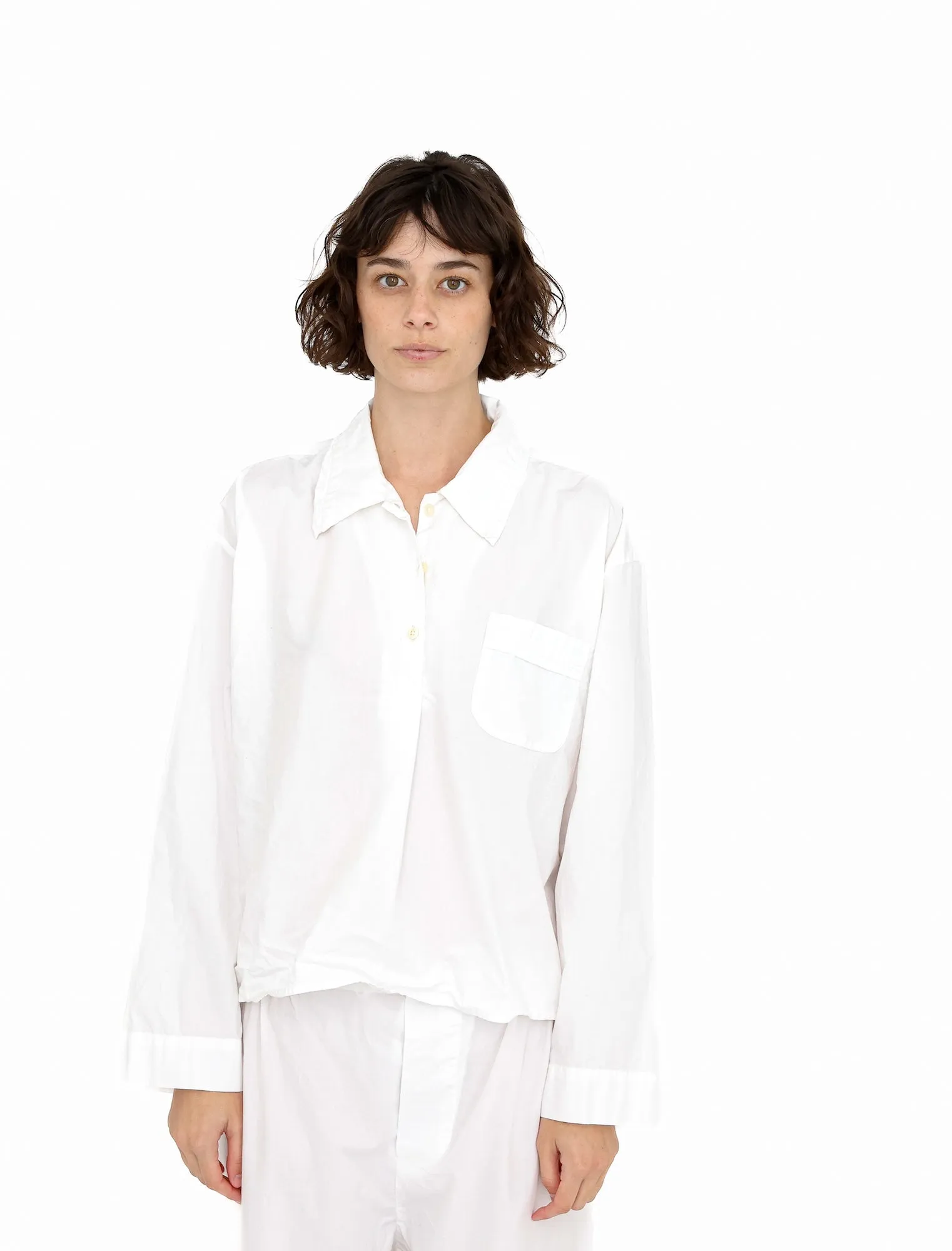 Pull Over PJ Shirt,  White