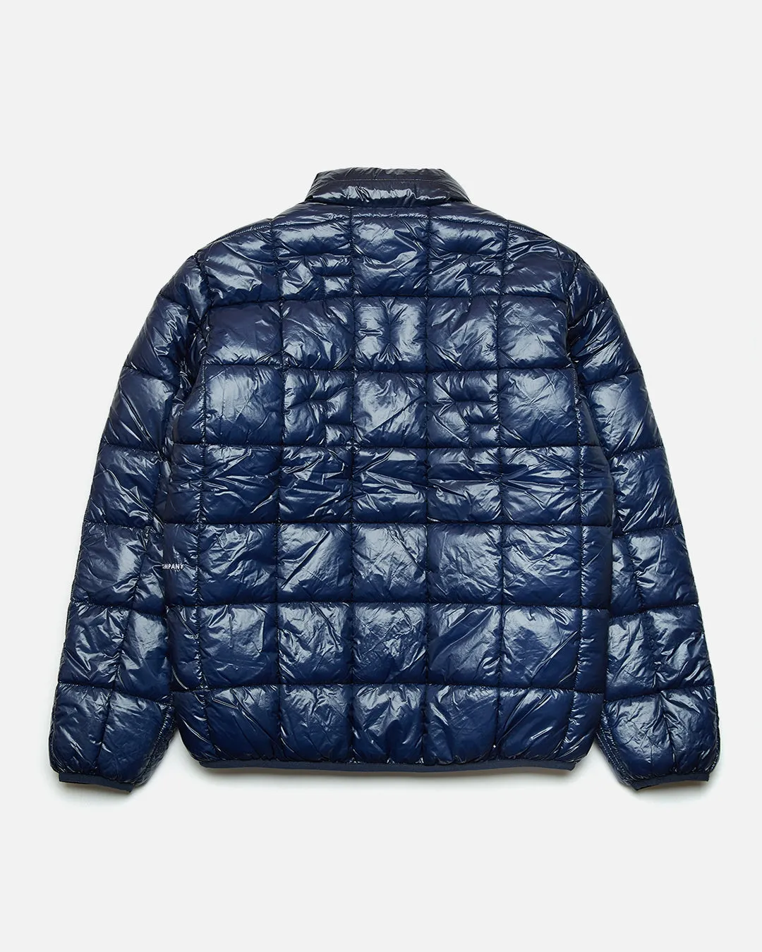 Quilted Reversible Puffer Jacket - Navy / Drizzle