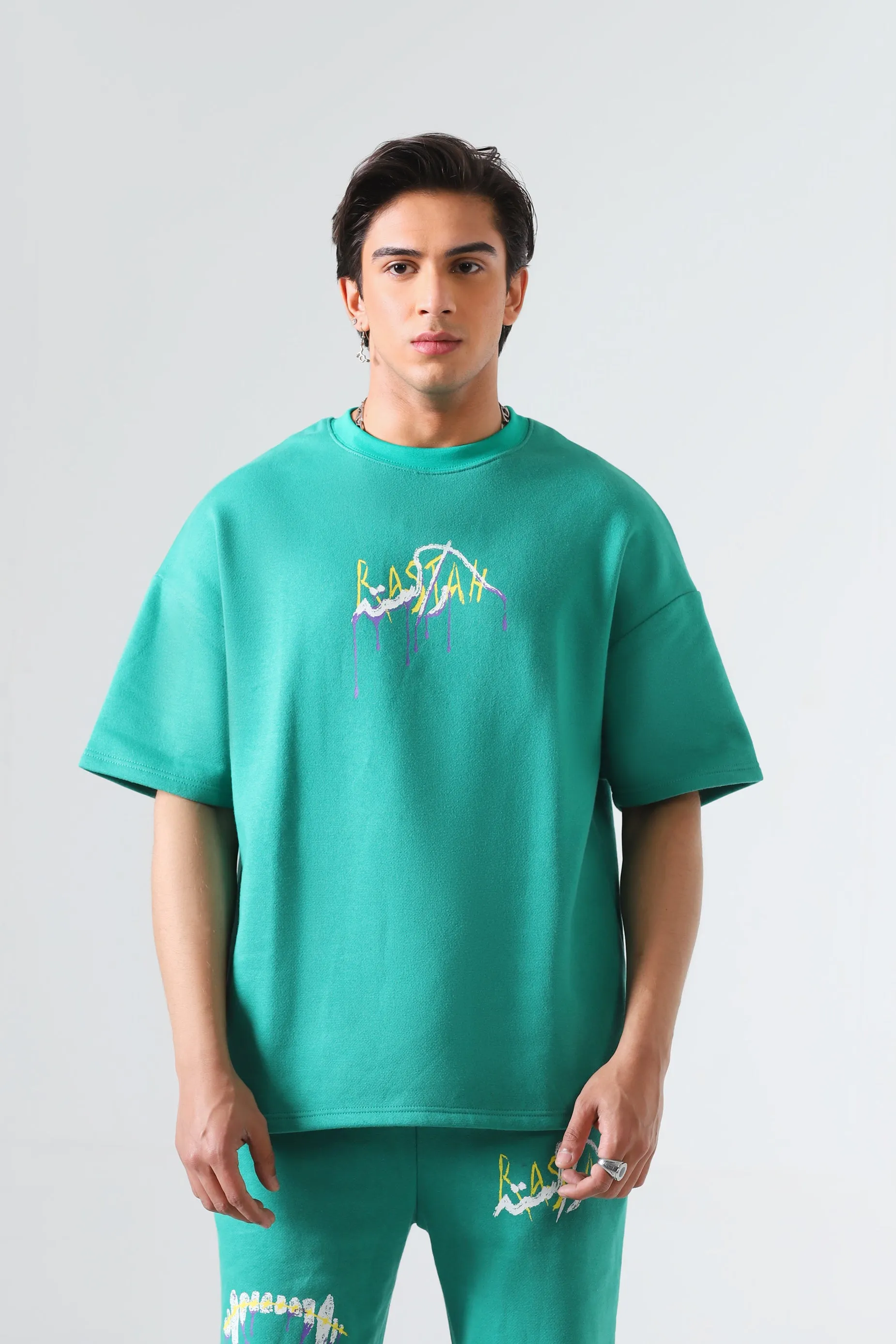 "THE INTROSPECTIVE VAMPIRE" SEA GREEN T-SHIRT