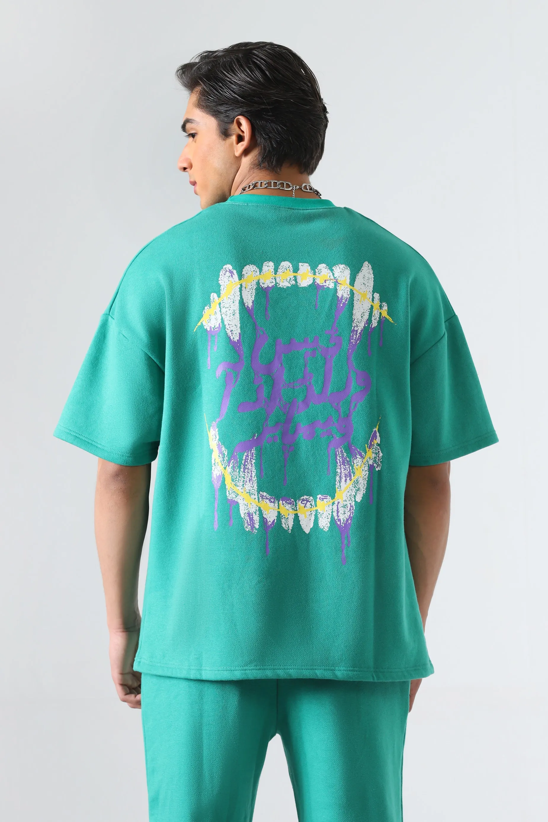 "THE INTROSPECTIVE VAMPIRE" SEA GREEN T-SHIRT