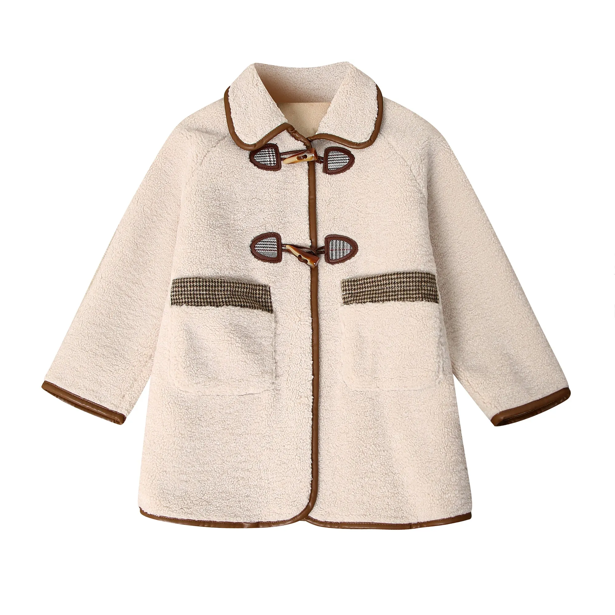 RH Kids Unisex Winter Warm Sweater Hook & Zip Collared Jacket Coat Outerwear 3-8T RHK3007