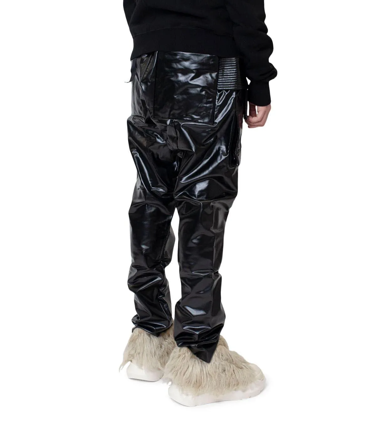 Rick Owens DRKSHDW Creatch Cargo Drawstring Pants Skinny Black