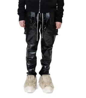 Rick Owens DRKSHDW Creatch Cargo Drawstring Pants Skinny Black