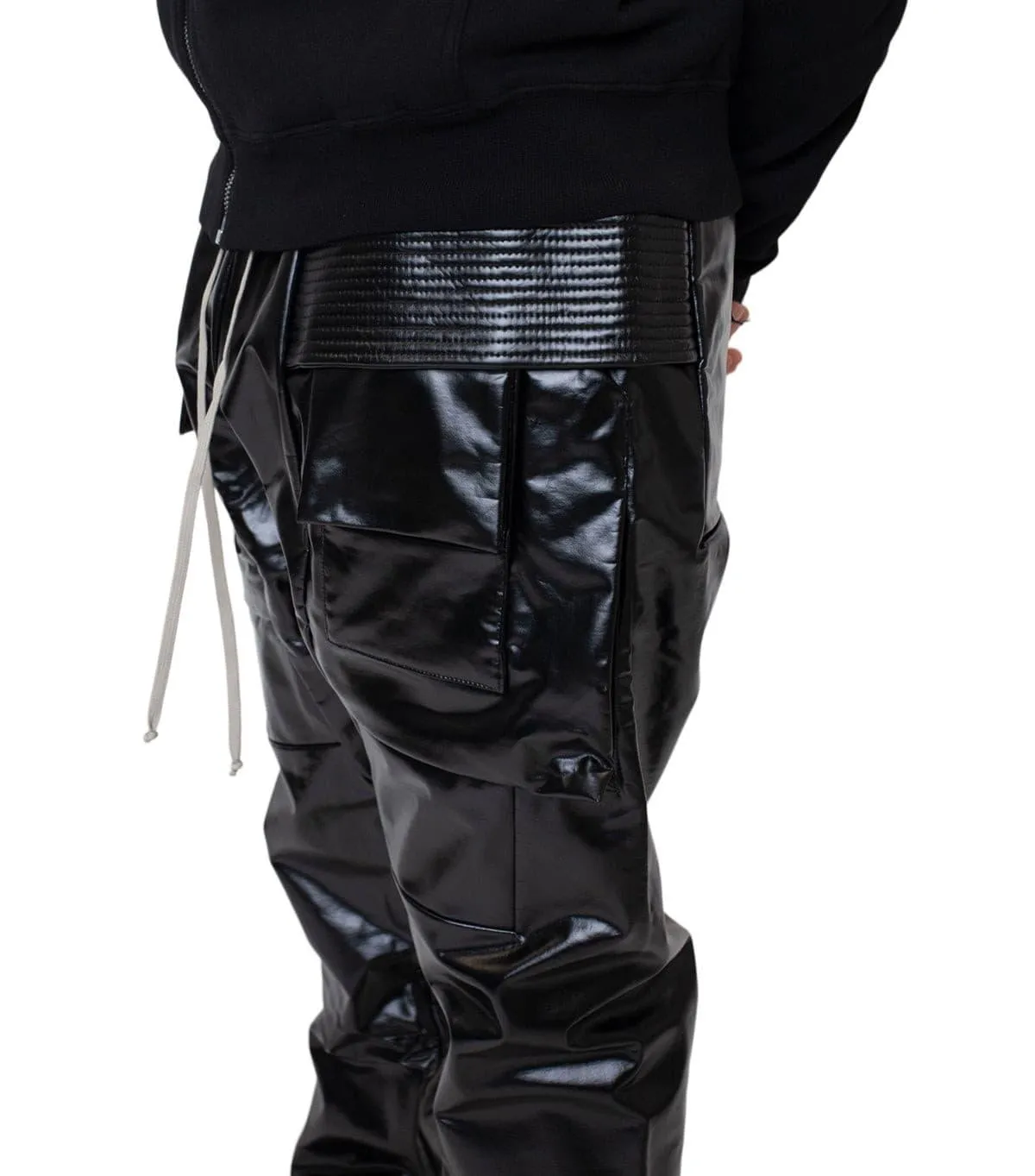 Rick Owens DRKSHDW Creatch Cargo Drawstring Pants Skinny Black