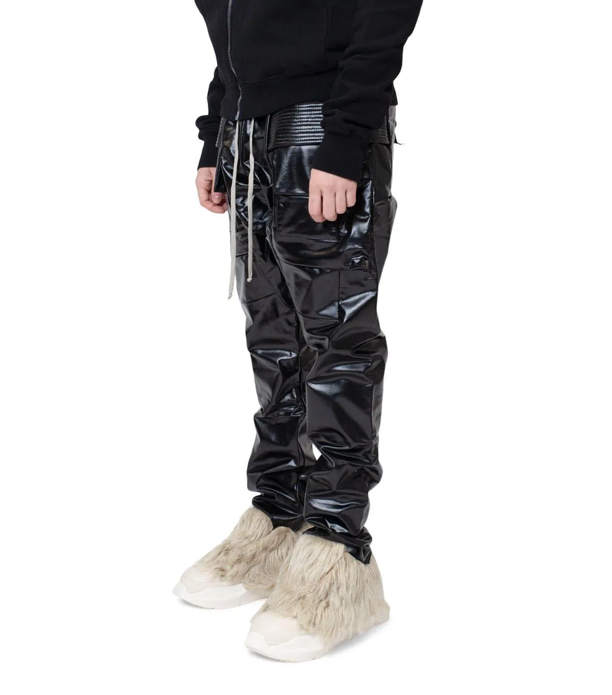 Rick Owens DRKSHDW Creatch Cargo Drawstring Pants Skinny Black