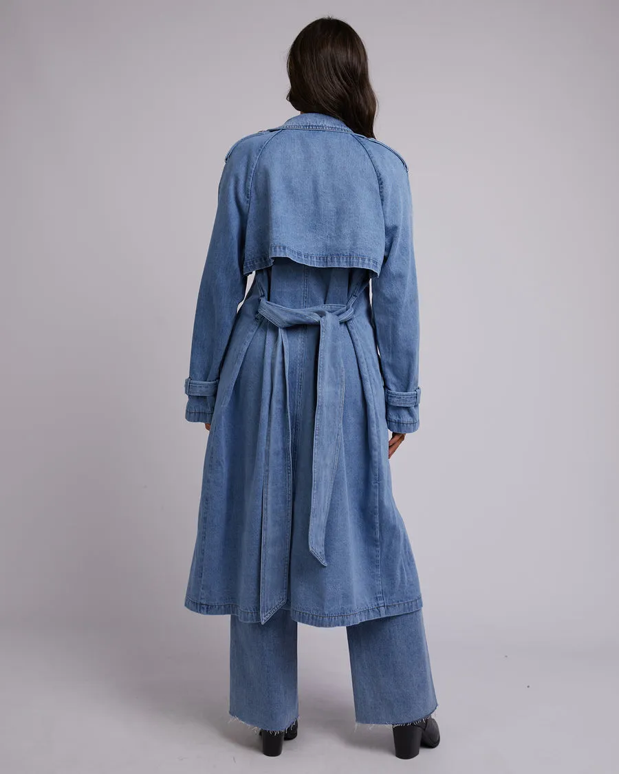 Rio Trench Coat | Blue