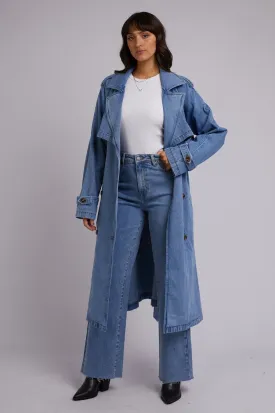 Rio Trench Coat | Blue