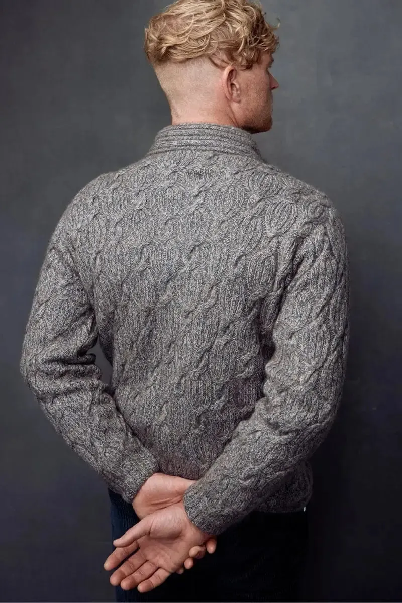 Robert Man Cardigan, Qiviuk, Merino & Silk