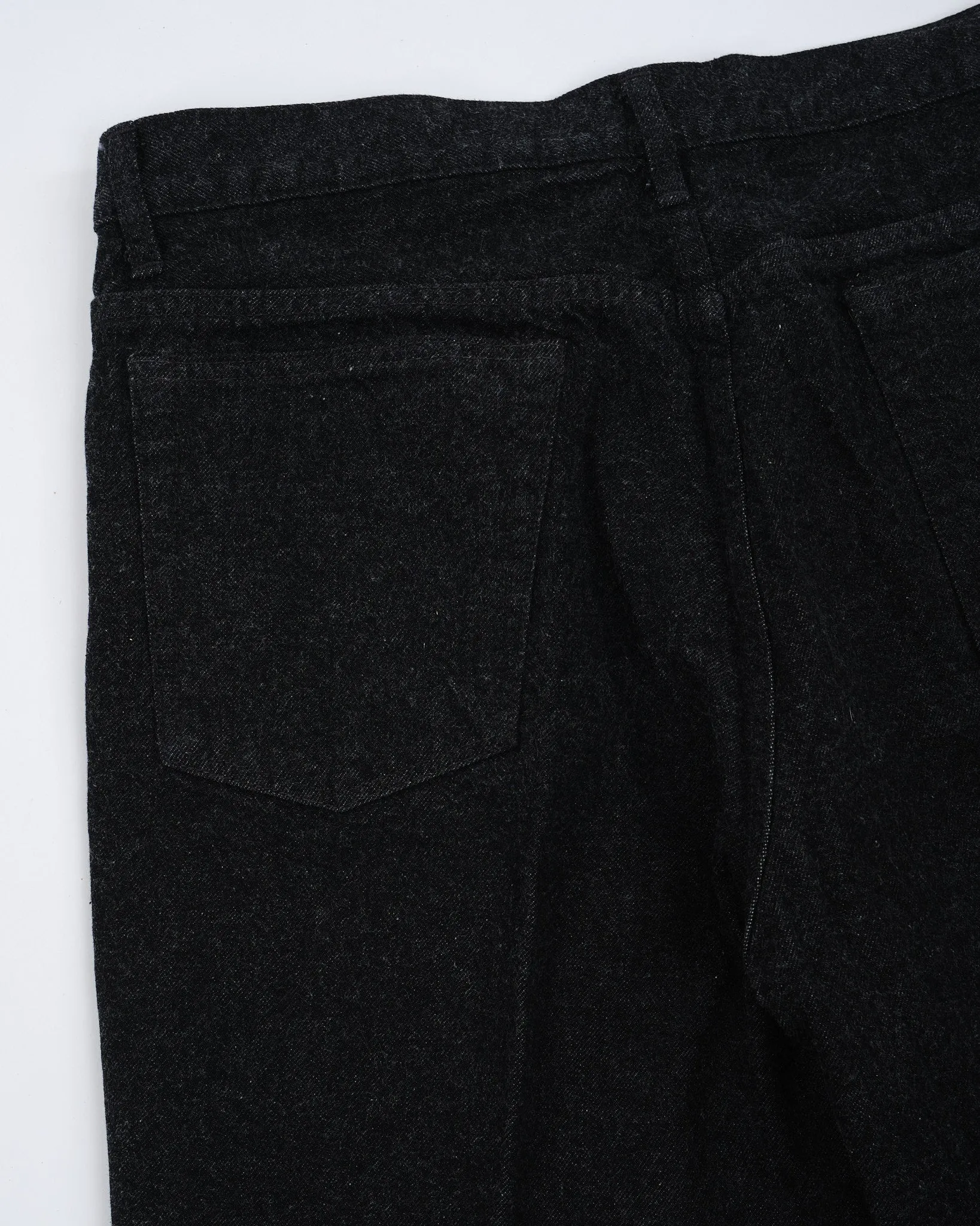 Skate Shoecut Denim Pants Black One Wash