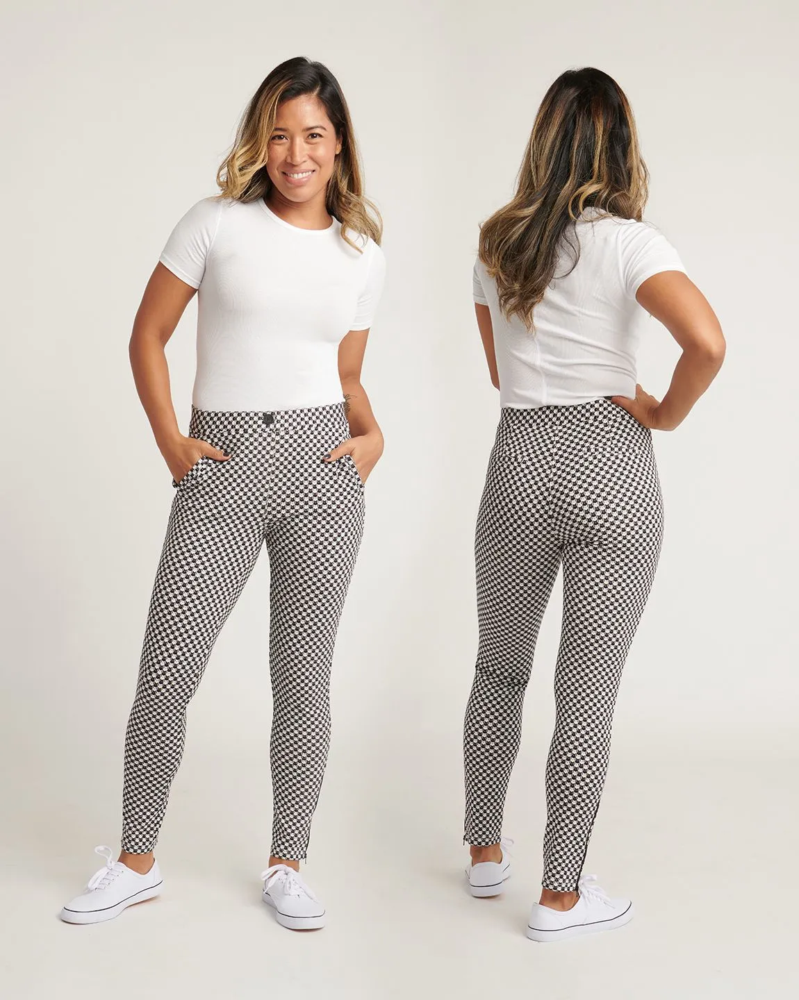 Skinny-Leg | Pencil Dress Pant Yoga Pants (Catstooth)