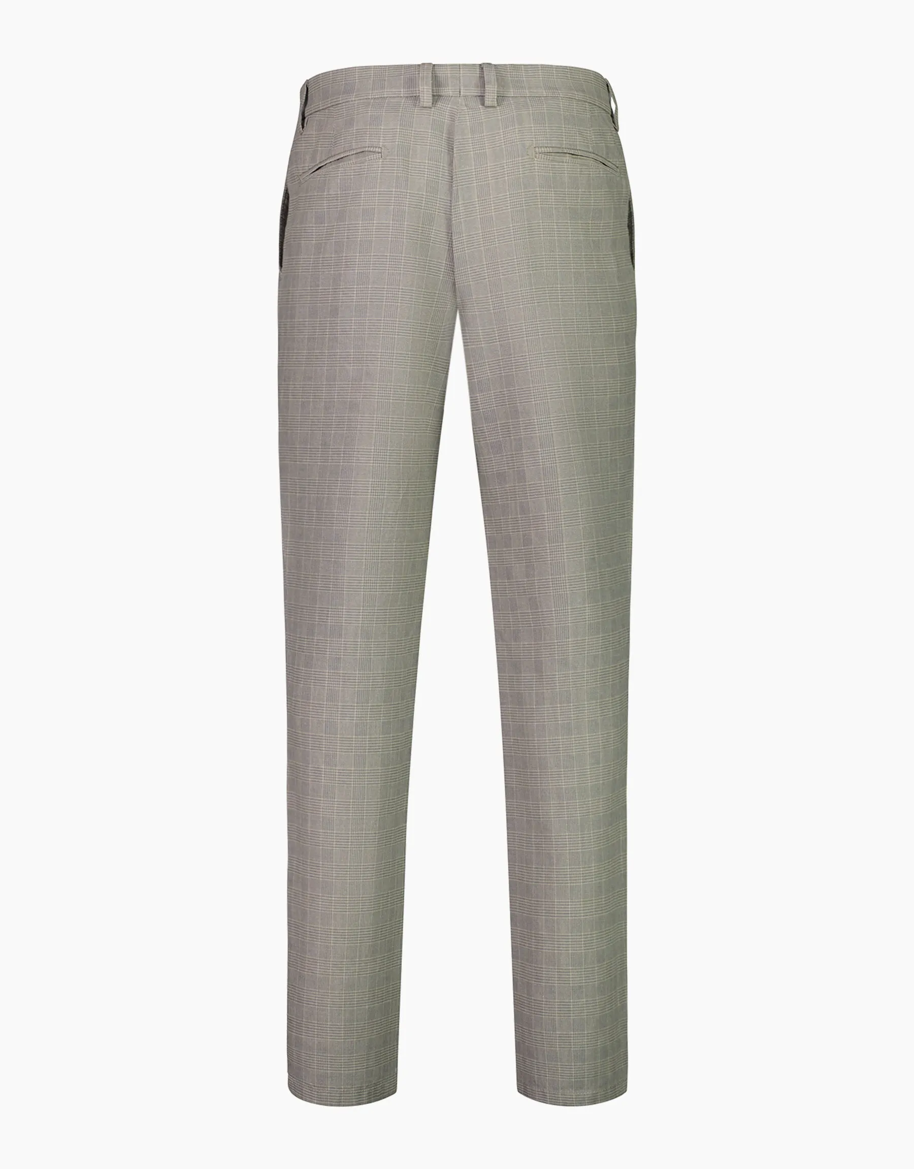 Split Beige & Grey Check Suit