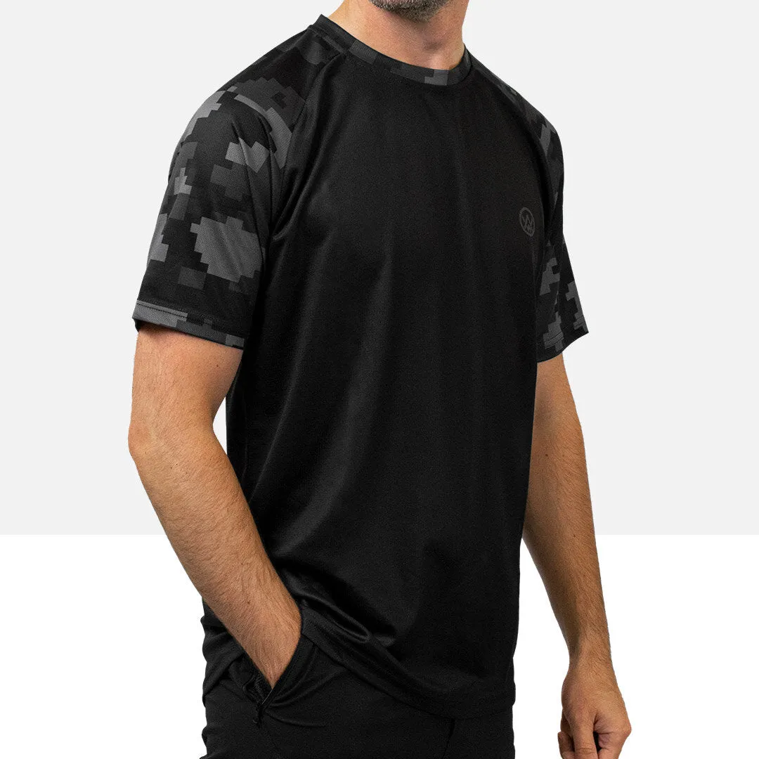 Stealth Digital Camo Short Sleeve MTB Jersey (Sleeves Only Design)