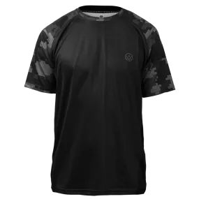 Stealth Digital Camo Short Sleeve MTB Jersey (Sleeves Only Design)