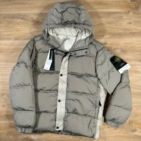 Stone Island Nylon Metal Down Jacket in Plaster