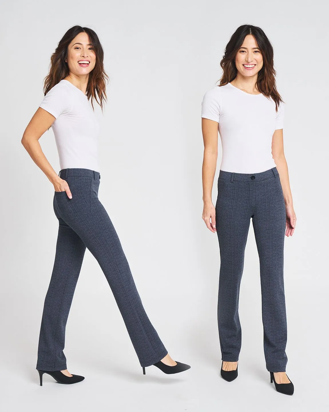 Straight-Leg | Two-Pocket Dress Pant Yoga Pants (Marine Lynen)