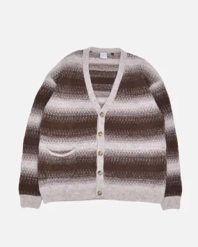 Striped Knitted Cardigan - Delicioso / Cress Green