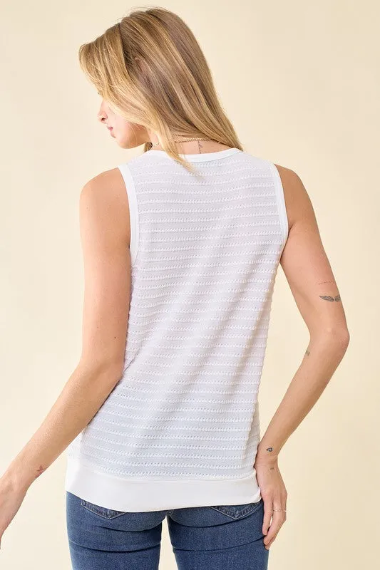 Textured Knit Tank Tops - 3 Colors!