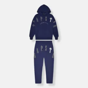 Trapstar Irongate Arch Chenille 2.0 Hooded Tracksuit - Navy