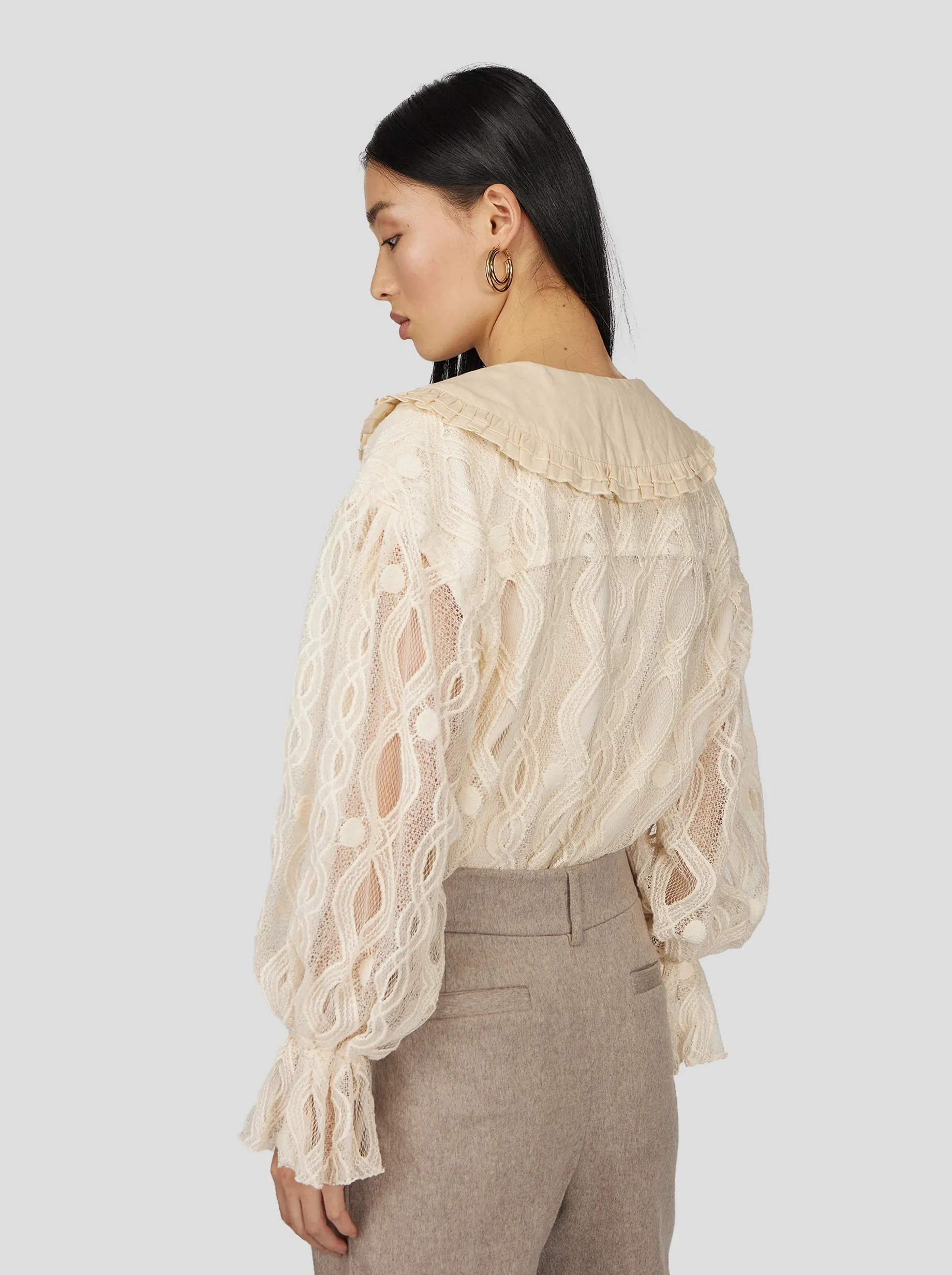 Trigaliere Shirt in Shetland Lace