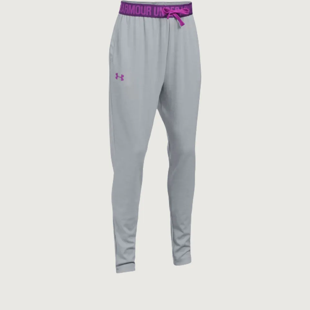 Under Armor Gray Girls` Sweatpants Novelty Tech Jogger