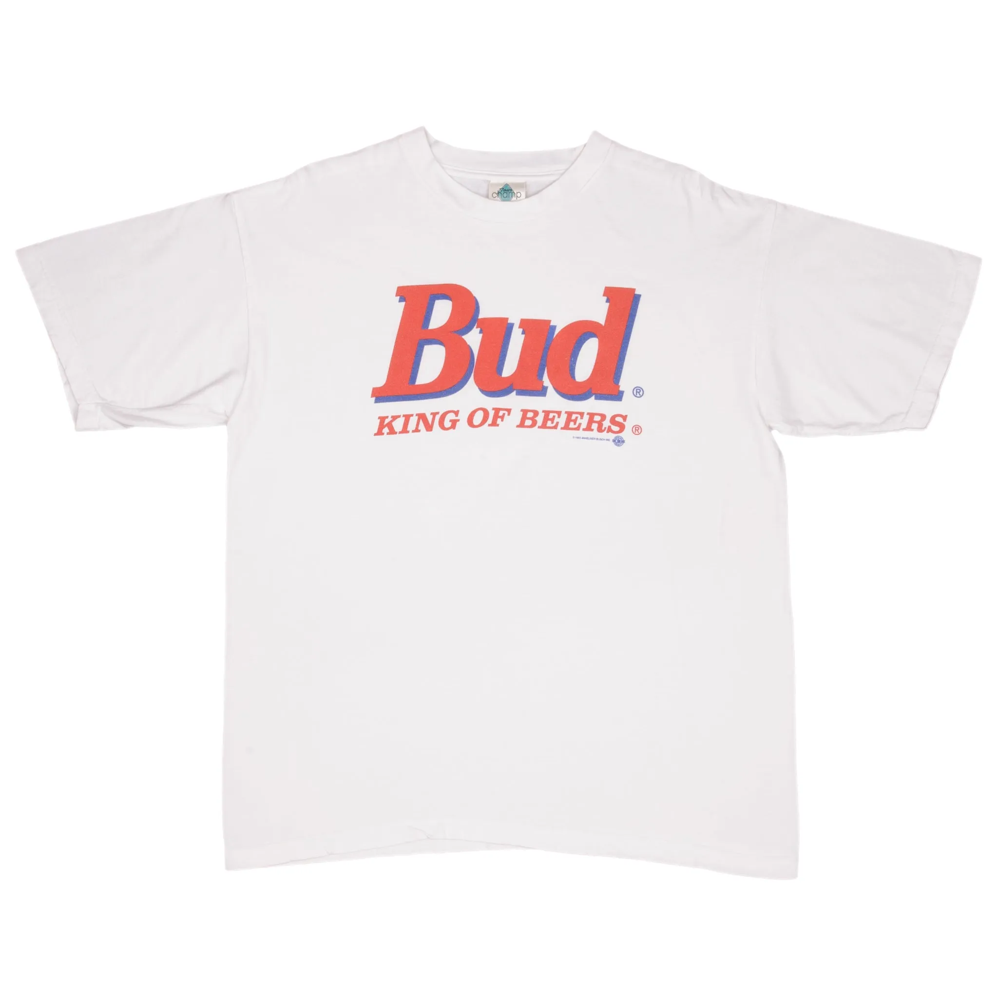 VINTAGE BUDWEISER KING OF BEERS TEE SHIRT 1993 SIZE XL