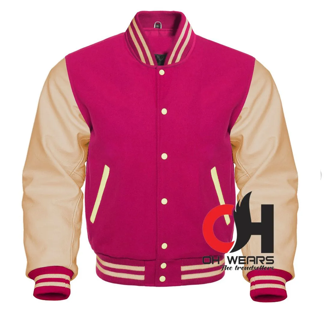 Women Varsity Bomber Jacket With Baggy Sleeves