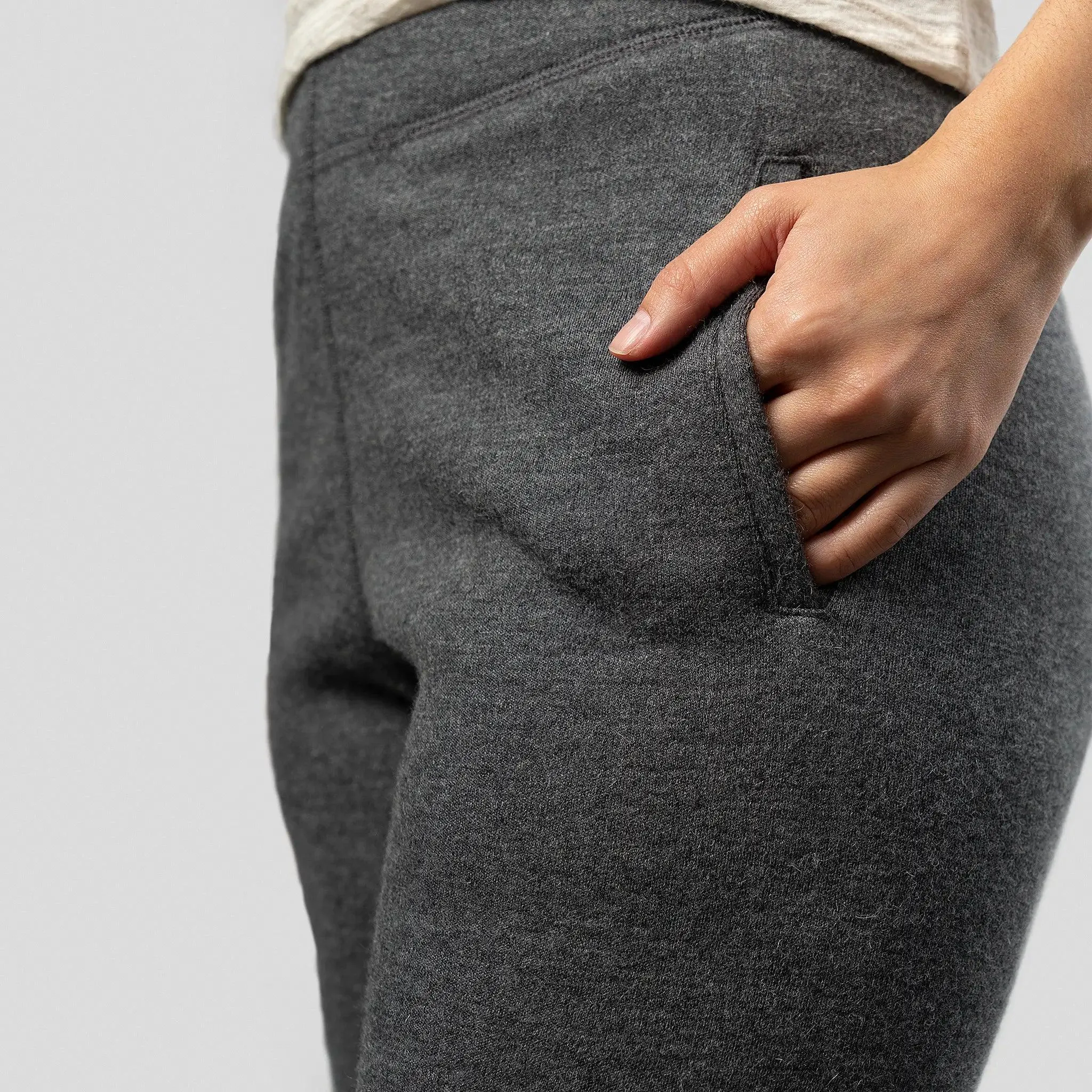 Women's Alpaca Wool Sweatpants: 420 Midweight