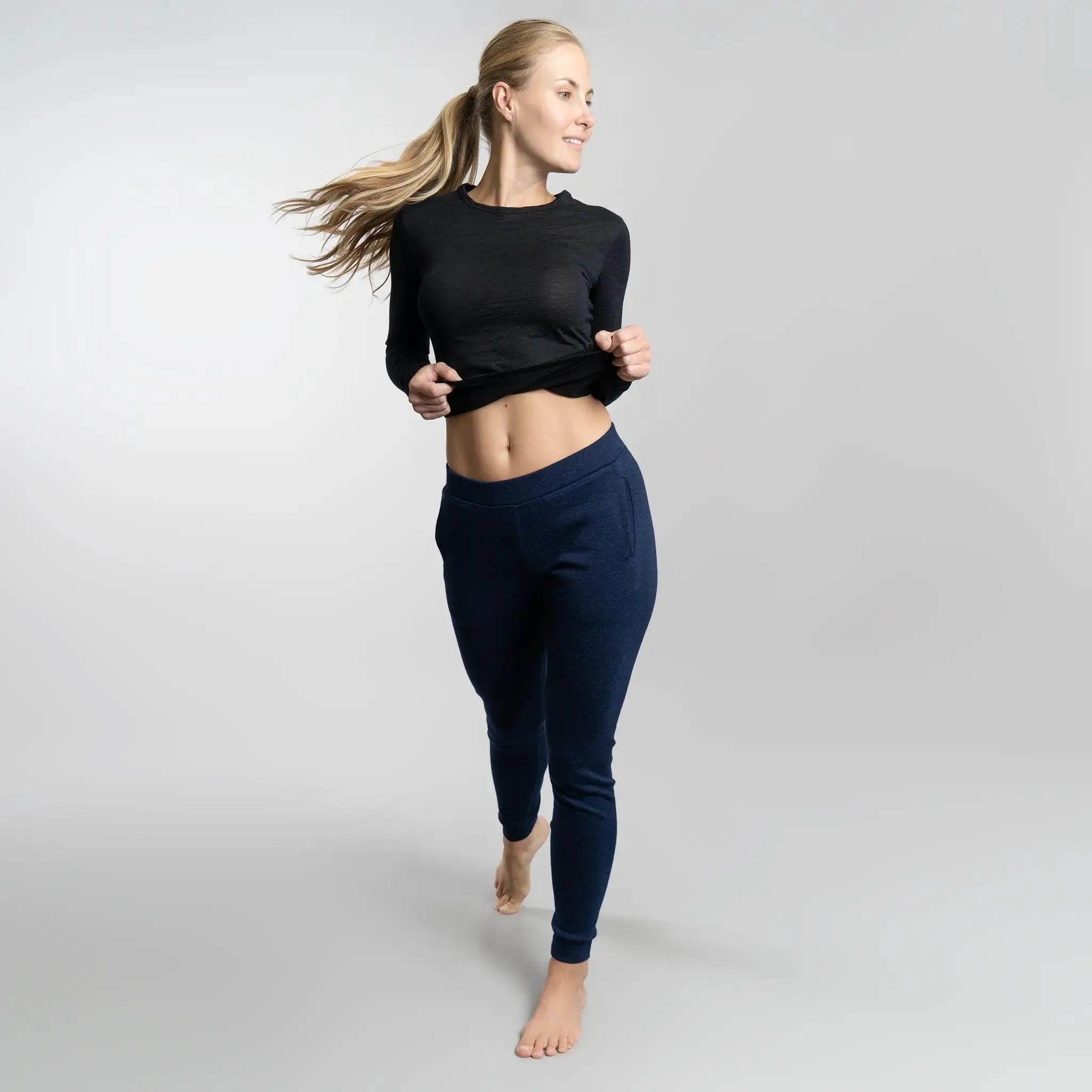 Women's Alpaca Wool Sweatpants: 420 Midweight